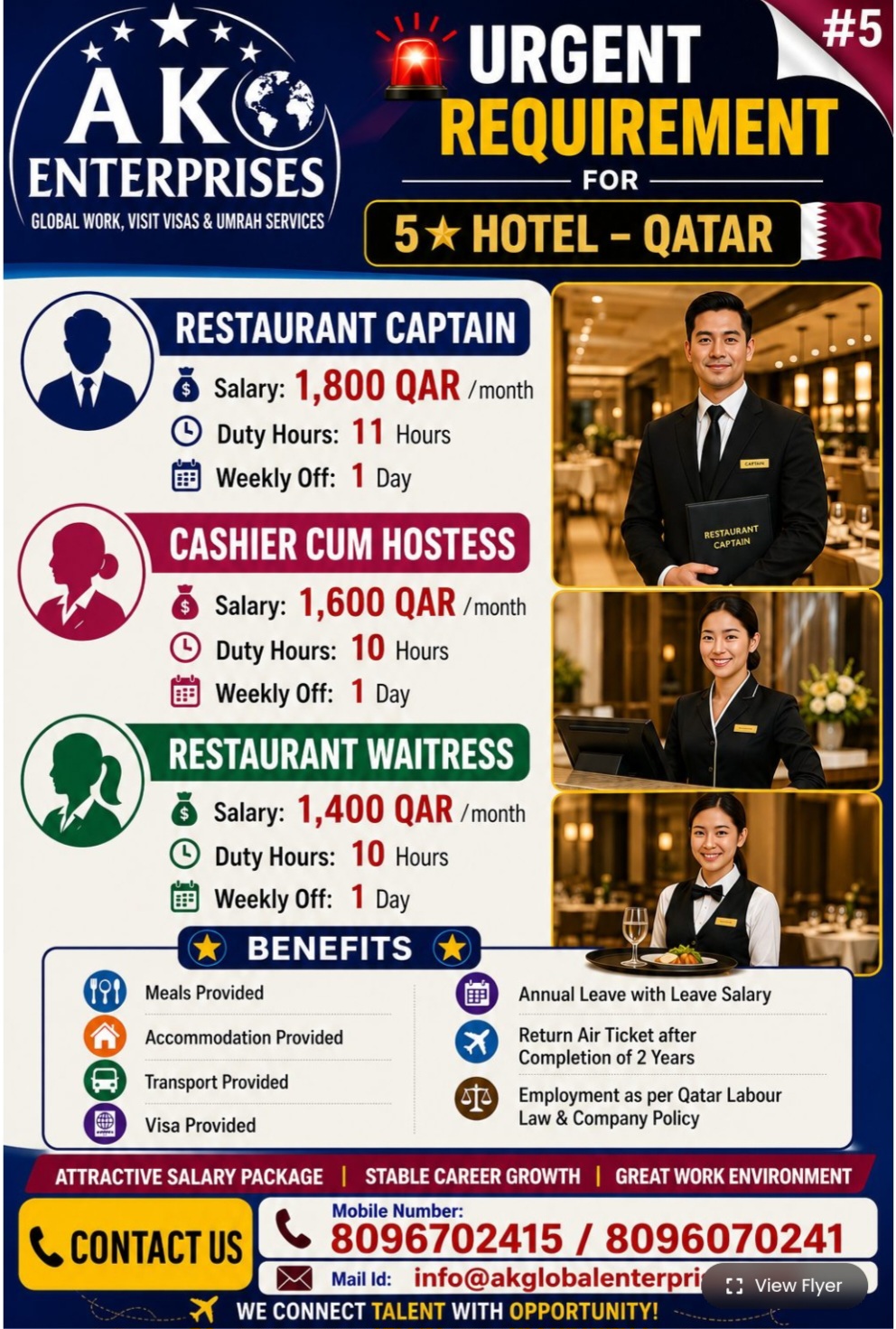 5 STAR HOTEL REQUIREMENT FOR QATAR