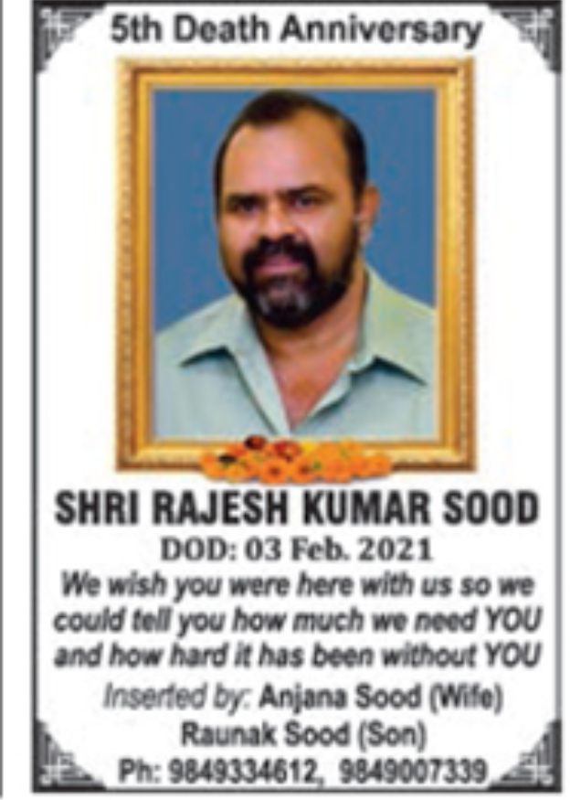 5th Death Anniversary