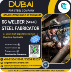 6G WELDER [STEEL] / STEEL FABRICATOR