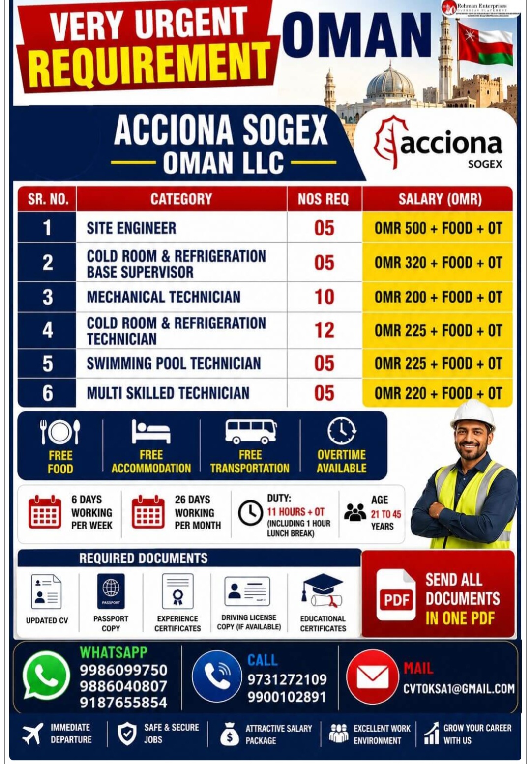 ACCIONA SOGEX OMAN LLC IS HIRING