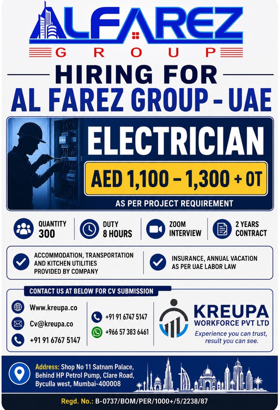 AL FAREZ GROUP IS HIRING FOR UAE
