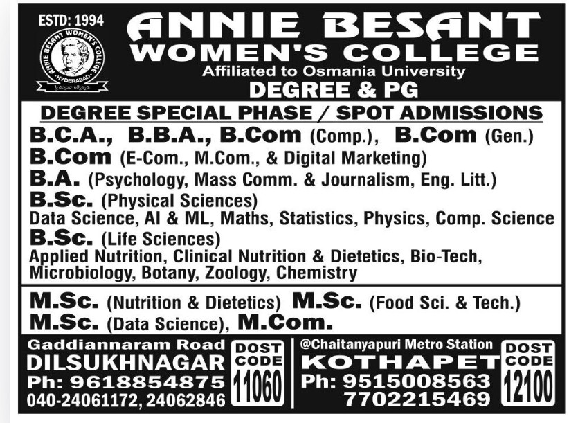 ANNIE BESANT WOMENS COLLEGE