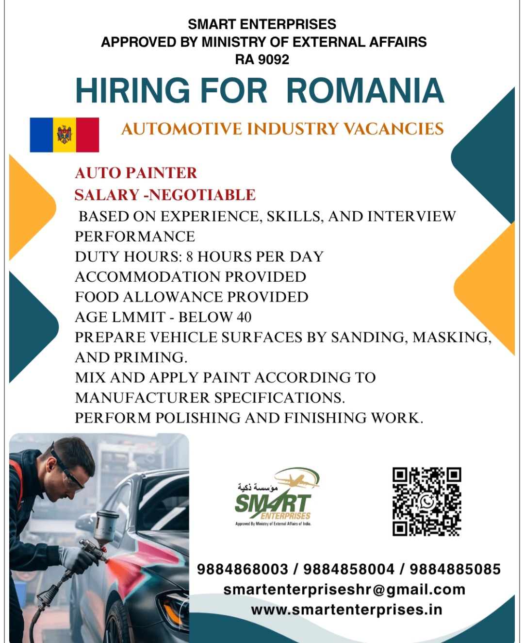 AUTOMOTIVE INDUSTRY VACANCIES FOR ROMANIA