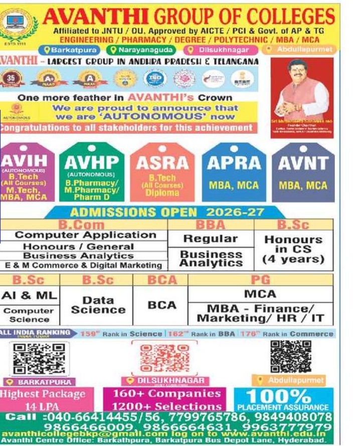 AVANTHI GROUP OF COLLEGES