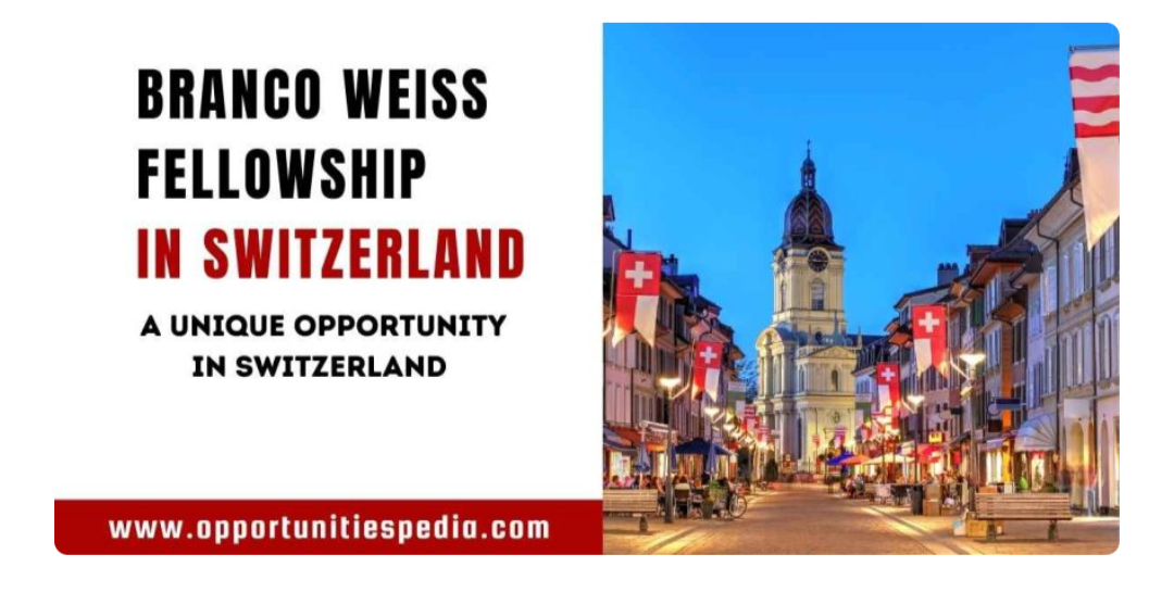 Branco Weiss Fellowship Program 2026 in Switzerland
