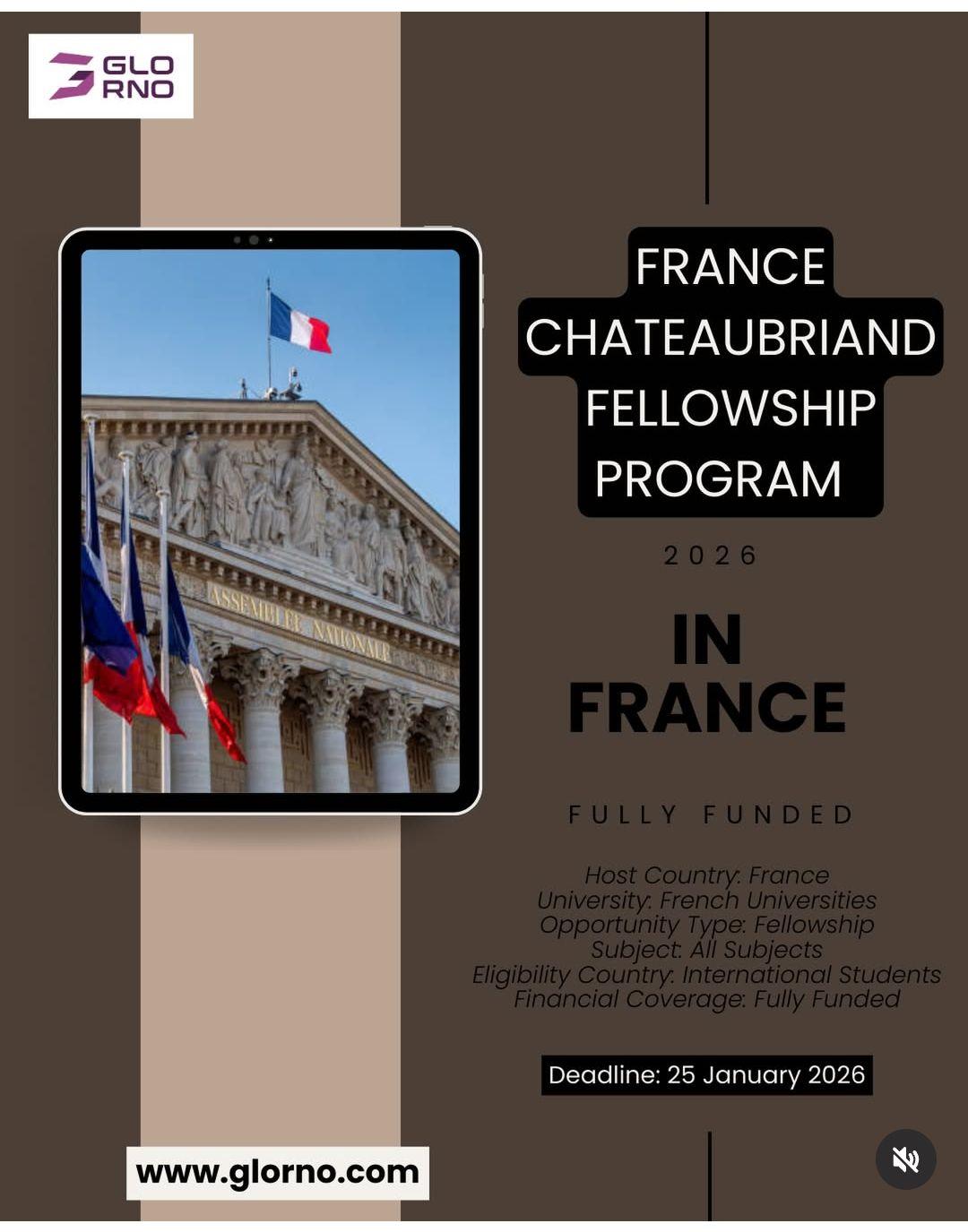 CHATEAUBRIAND FELLOWSHIP PROGRAM