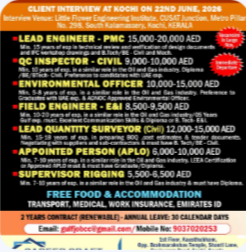 Client Interview at Kochi on 22nd June, 2026
