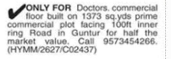 COMMERCIAL PLOT ONLY FOR DOCTORS