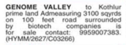 COMMERCIAL PROPERTIES AT KOTHUR