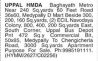 COMMERCIAL PROPERTIES AT UPPAL