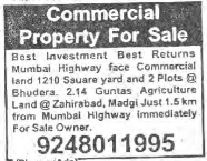 COMMERCIAL PROPERTY FOR SALE