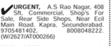 COMMERCIAL SHOPS FOR SALE