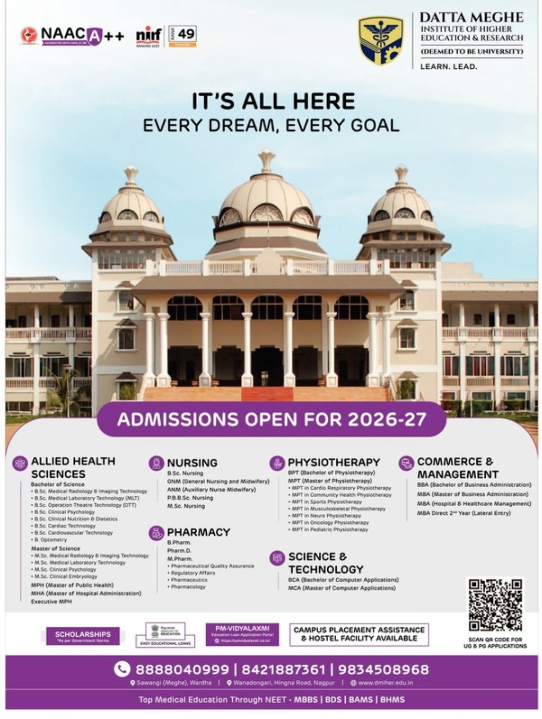 DATTA MEGHE INSTITUTE OF HIGHER EDUCATION AND RESEARCH
