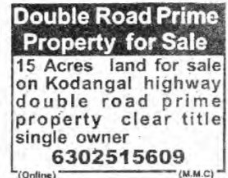 Double Road Prime Property For Sale