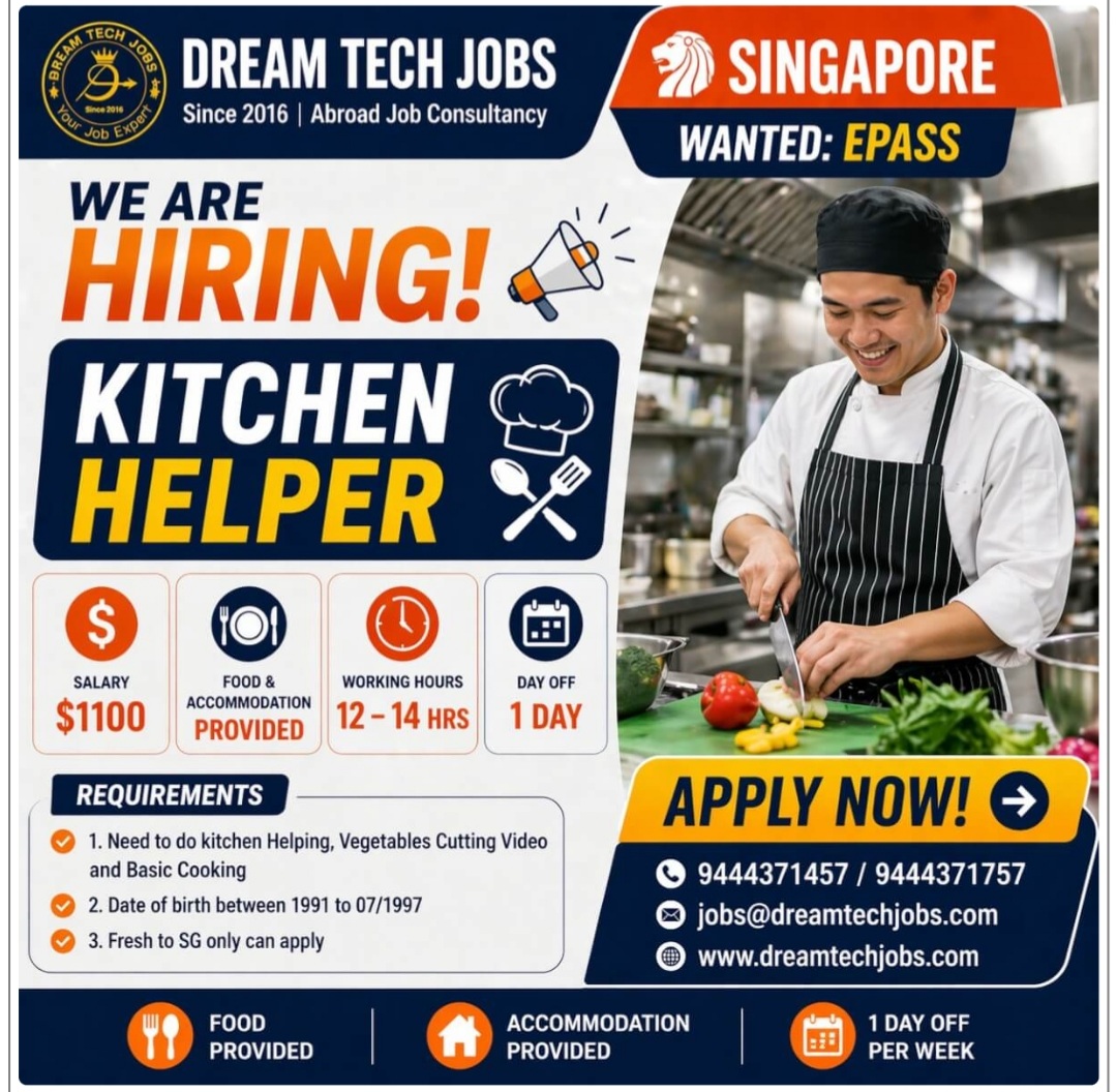 DREAM TECH JOBS IS HIRING FOR SINGAPORE