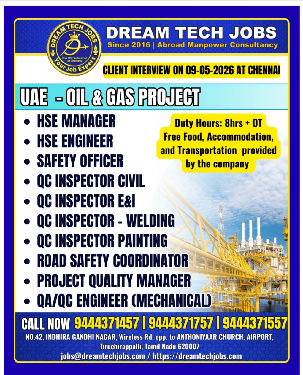 DREAM TECH JOBS IS HIRING FOR UAE