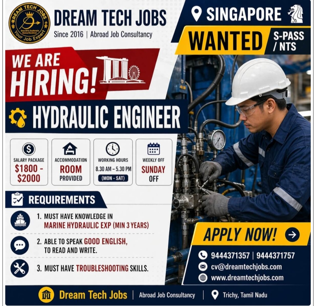 DREAM TECH JOBS RECRUITMENT FOR SINGAPORE