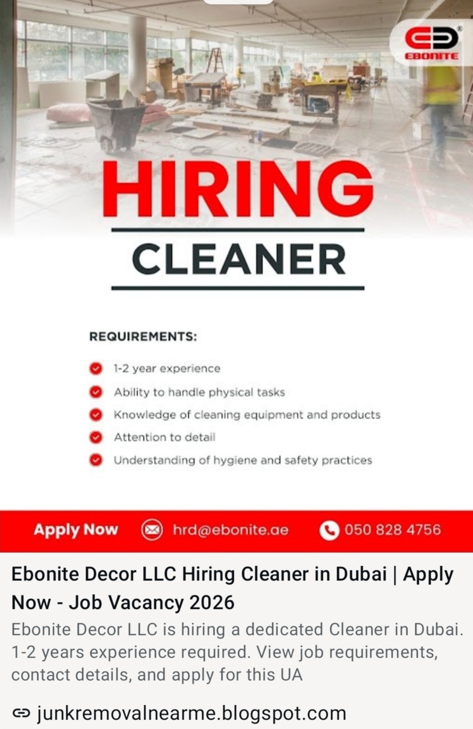EBONITE DECKR LLC IS HIRING