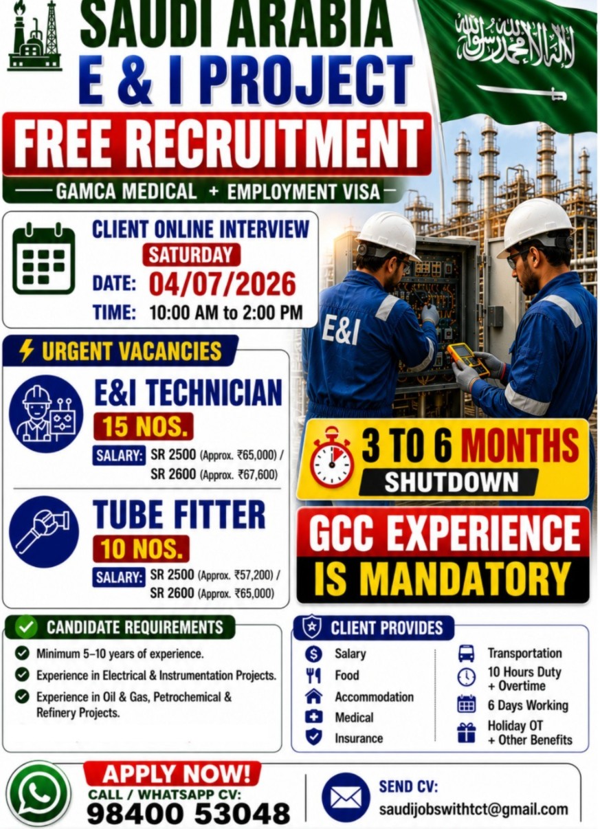 E&I PROJECT RECRUITMENT