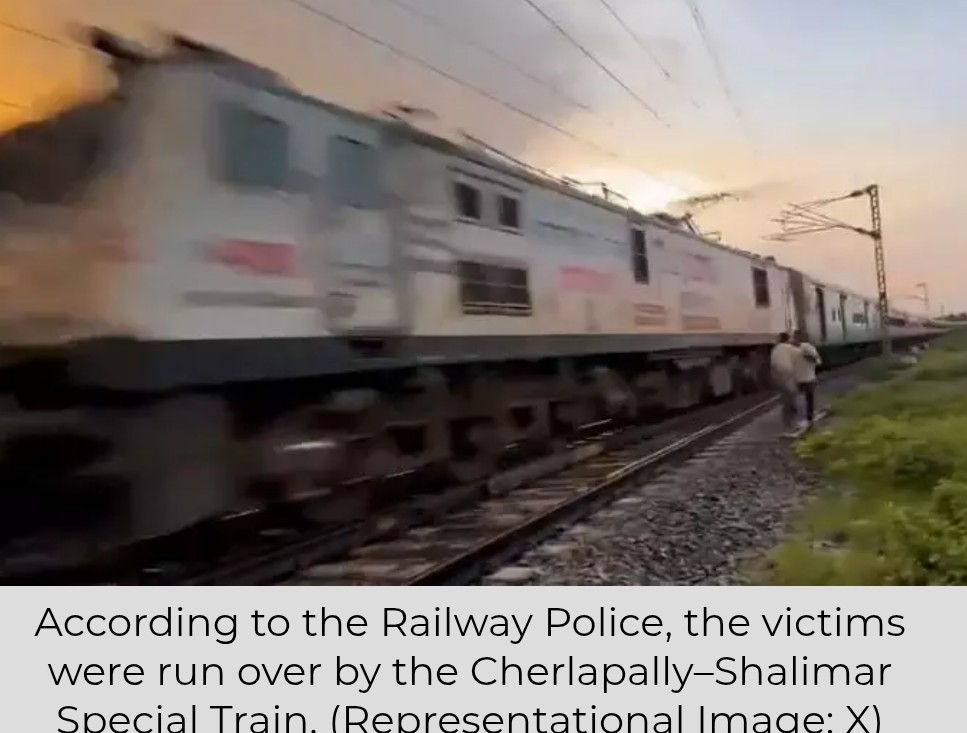 Eluru Train Accident: Four Killed After Being Hit by Train