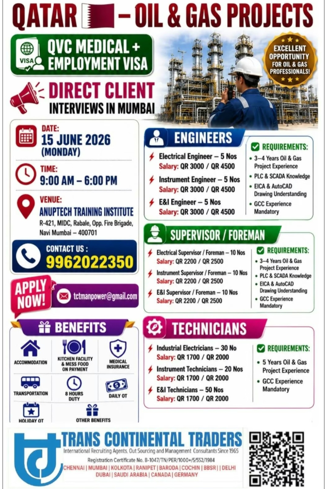 EMPLOYMENT VISA FOR QATAR