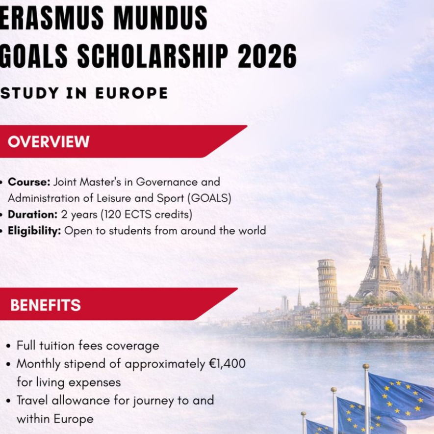 Erasmus Mundus GOALS Scholarship 2026 | Fully Funded | Europe
