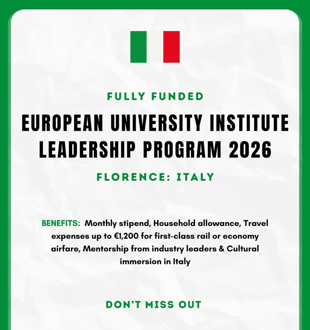 EUROPEAN UNIVERSITY INSTITUTE  LEADERSHIP PROGRAM 2026