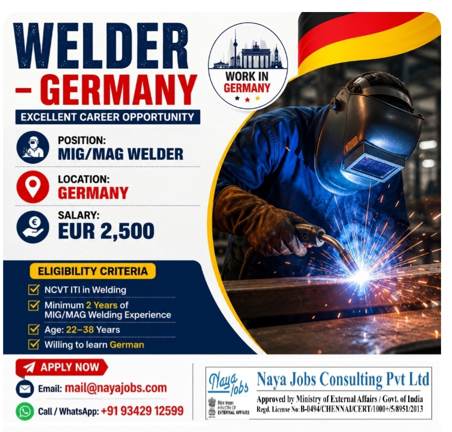 EXCELLENT CAREER JOB IN EUROPE