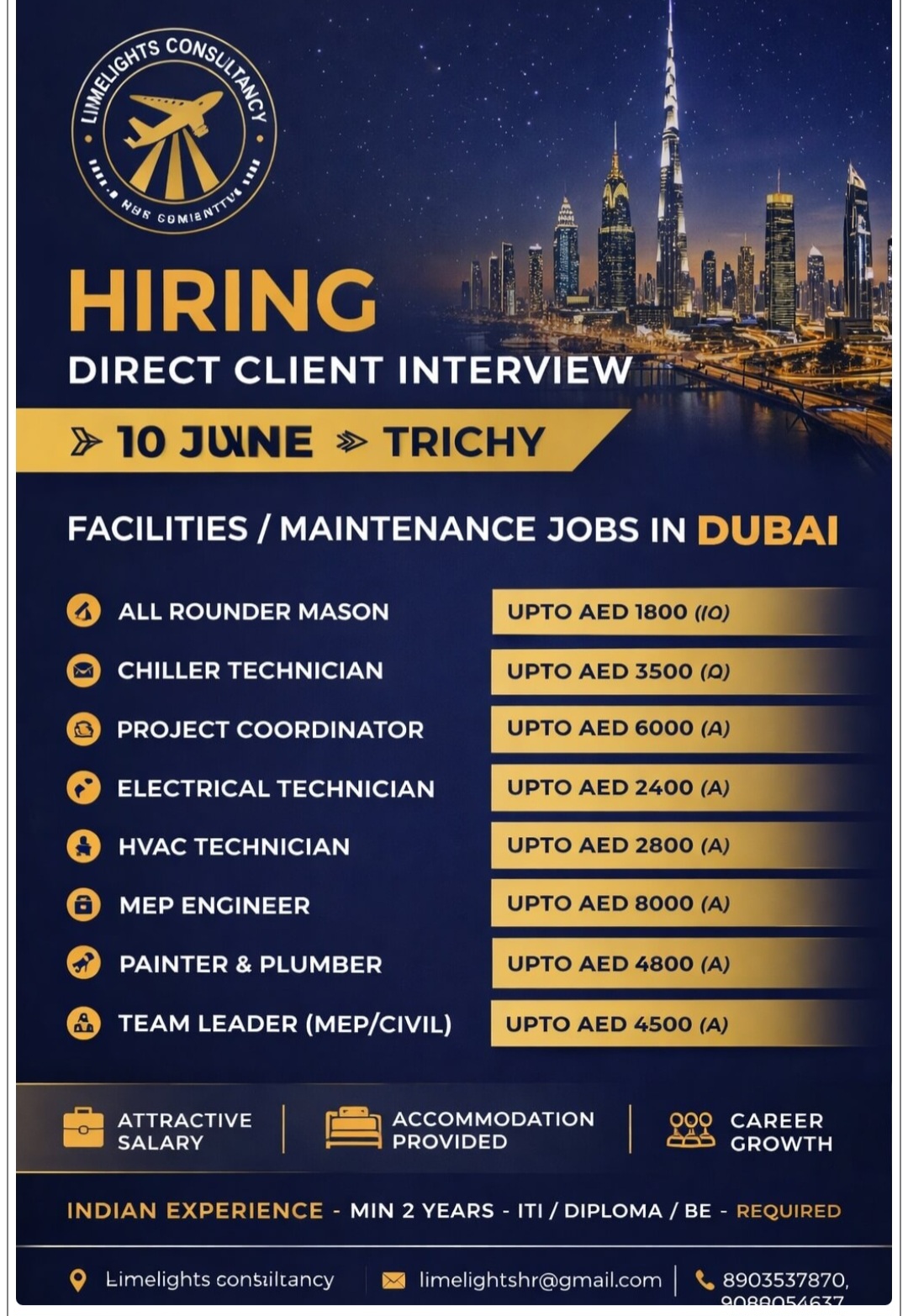 FACILITY MANAGEMENT JOBS IN DUBAI