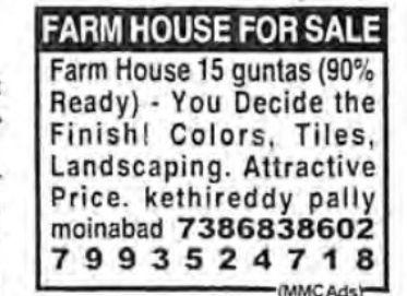 FARM HOUSE FOR SALE