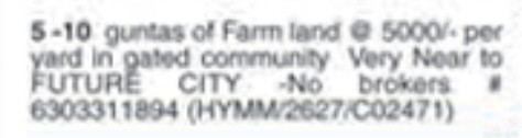 FARMLAND FOR SALE
