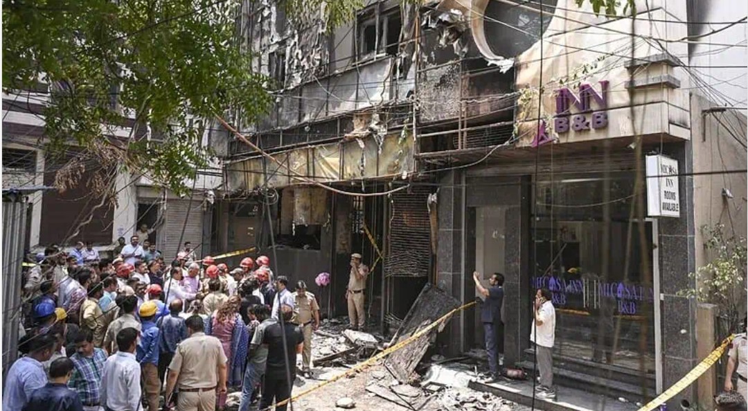 Fear, grief linger a day after Delhi hotel fire that killed 21