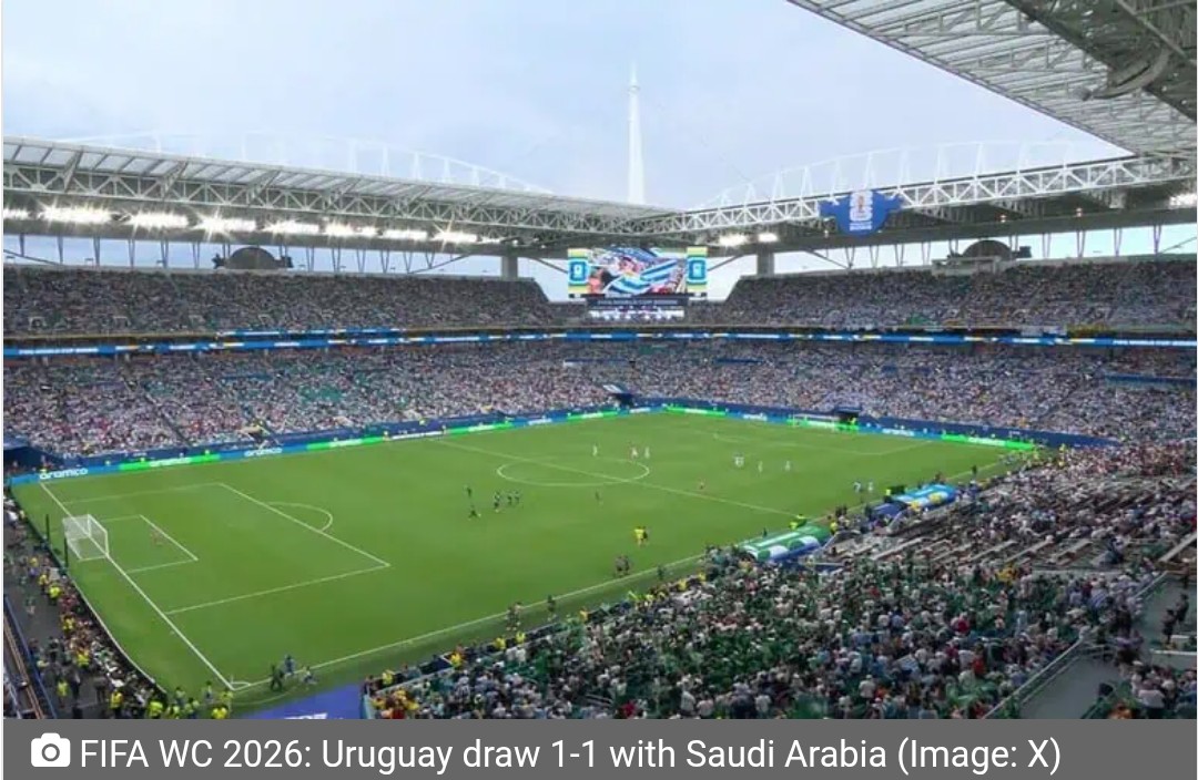 FIFA WC 2026: Uruguay draw 1-1 with Saudi Arabia