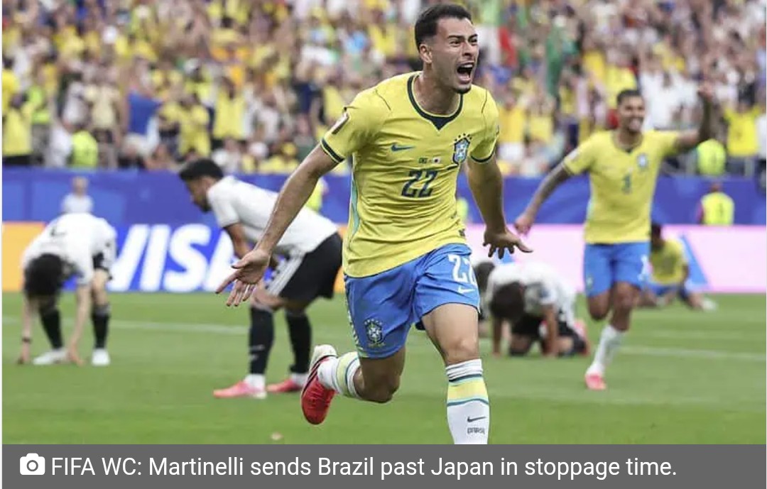 FIFA WC: Martinelli sends Brazil past Japan in stoppage time