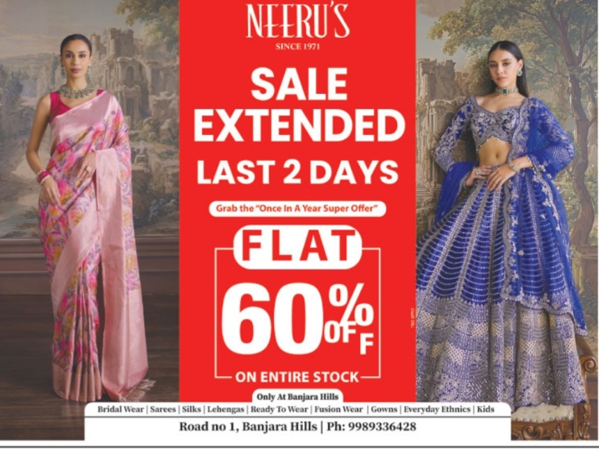 FLAT 60 % OFF