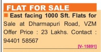 FLAT FOR SALE AT DHARAMPURI ROAD