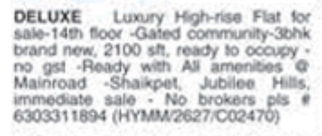FLAT FOR SALE