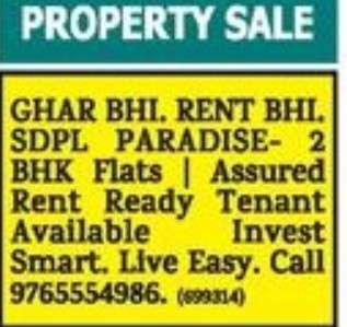 FLATS FOR RENT AT SDPL PARADISE