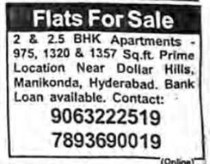 FLATS FOR SALE