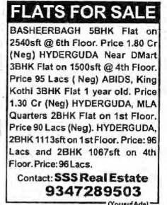 FLATS FOR SALE