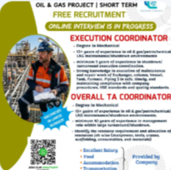 FREE RECRUITMENT FOR QATAR COUNTRY