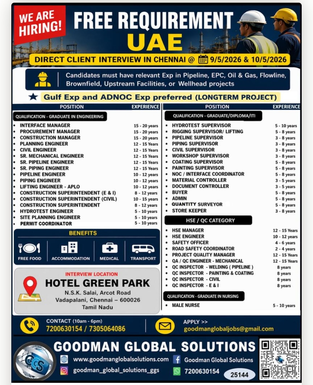 FREE RECRUITMENT FOR UAE