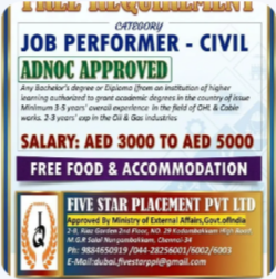 FREE REQUIREMENT FOR ABUDHABI