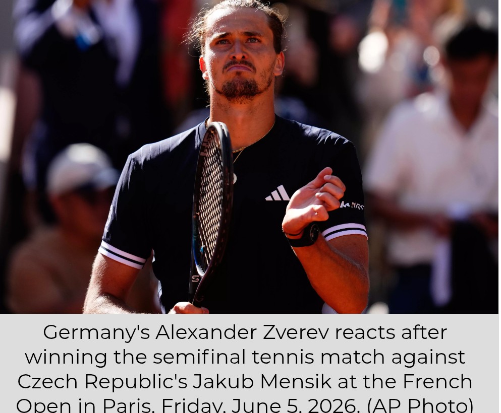 French Open 2026: Zverev Eases Past Mensik To Reach Second Final