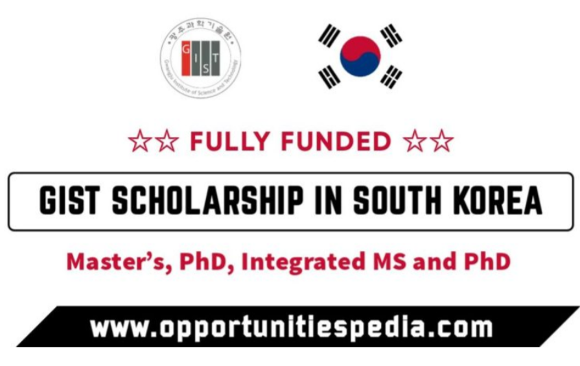 GIST Scholarships in South Korea 2027 (Fully Funded)