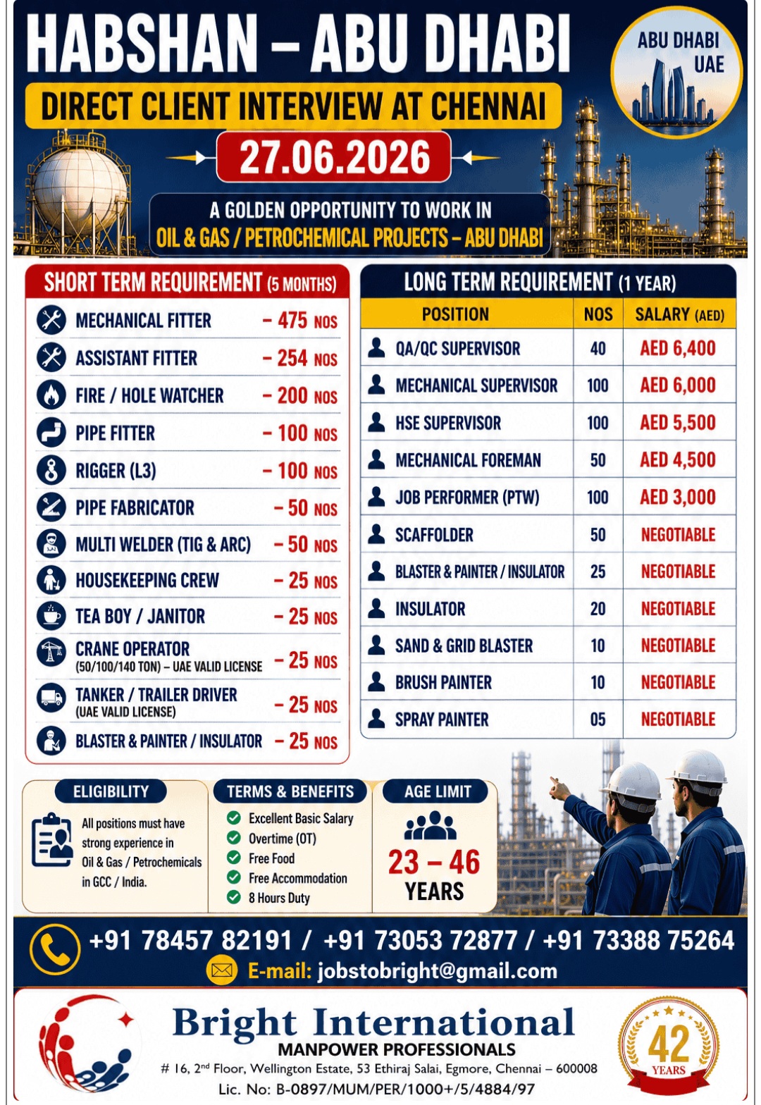 HABSHAN ABU DHABI IS RECRUITING