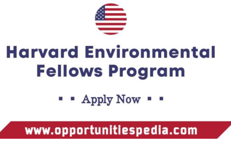 Harvard Environmental Fellows Program 2026 in USA