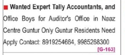 Hiring ACCOUNTANTS