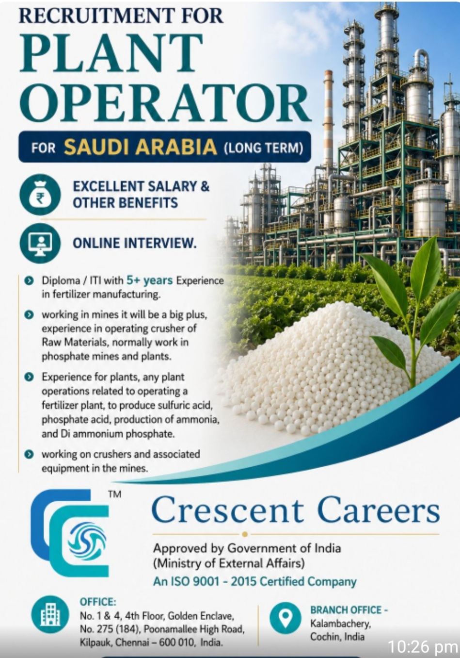 HIRING FOR LONG TERM PROJECT SAUDI ARABIA