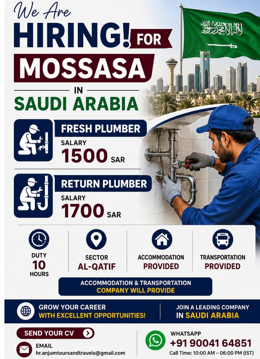 HIRING FOR MOSASSA IN SAUDI ARABIA